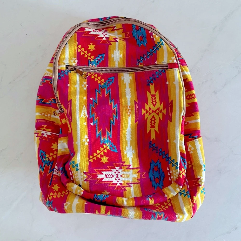 Native Print Backpack - Picture 1 of 6